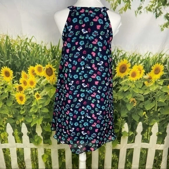 BETSY JOHNSON Navy Floral Shift Dress 4 - Picture 5 of 15